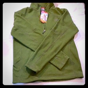 Men’s zip up Northface long sleeve shirt